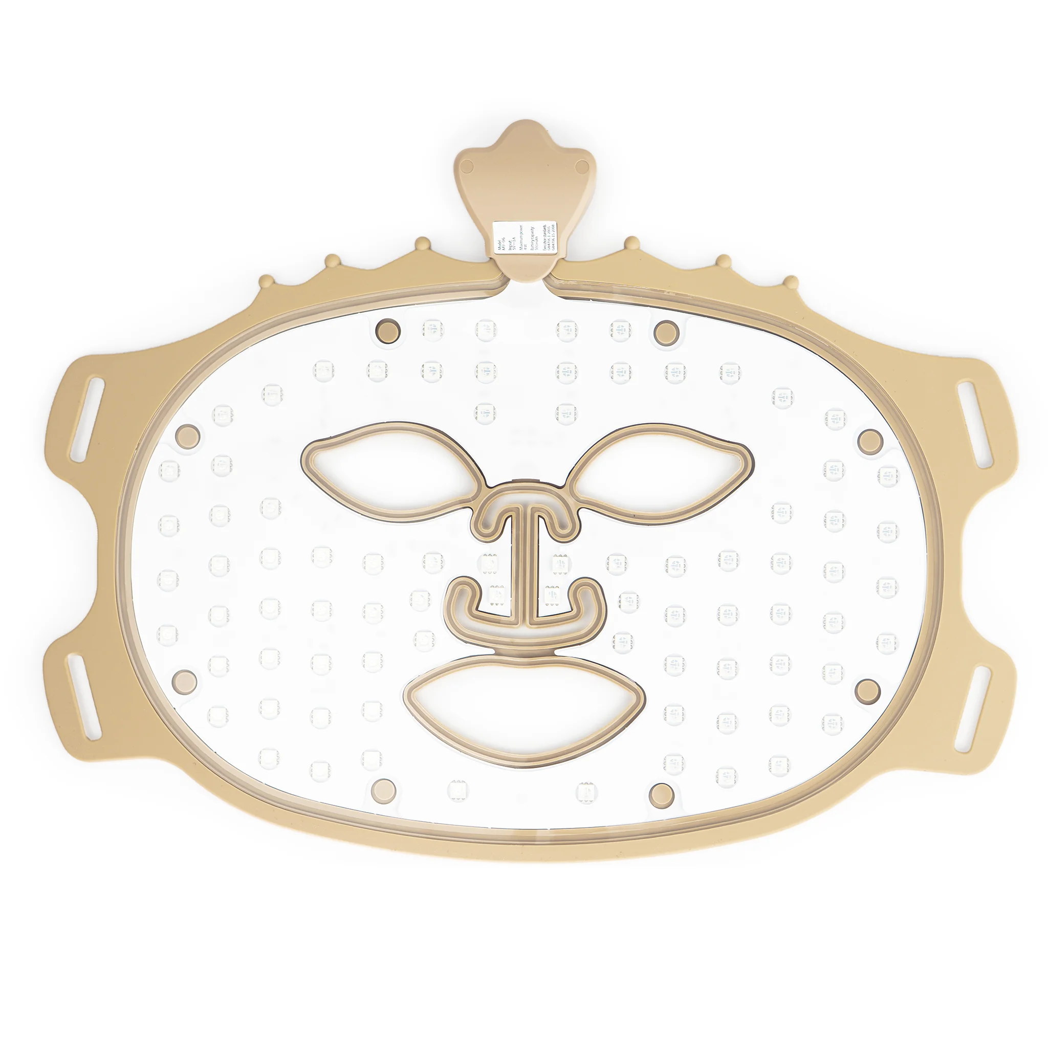 FR: Masque de luminothérapie LED LUMI : vue intérieure montrant la qualité des diodes LED - BEAUX Paris
ENG: LUMI LED light therapy mask inside showing quality of LED diodes - BEAUX Paris